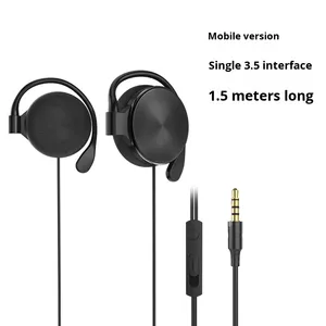 Vente directe d'usine, écouteurs avec crochet d'oreille, filaires, sport, <span class=keywords><strong>musique</strong></span>, prise 3,5 mm, microphone intégré, ordinateur, <span class=keywords><strong>téléphone</strong></span> portable, casque universel - Product Image 3