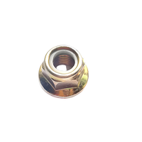 Hex Flange Nuts UNC UNF 1/4-20 3/8-16 5/16-18 1/2-13 5/8-11 3/4 inci baja seng berlapis kuning seng nilon Hex memasukkan mur kunci