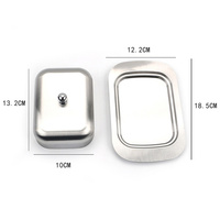 BD-003 Beurrier avec couvercle en acier épais résistant à la rouille, anti-humidité pour réfrigérateur, boîte de conservation du beurre