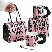 Mug en céramique tendance et créatif de Chaozhou, tasse à café, cadeau événementiel, ensemble cadeau style Instagram très populaire sur Internet