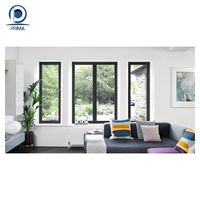 Elegante Ventana Abatible de Aluminio con Opciones de Color Personalizadas