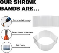 Bandas de PVC Termoencogibles Personalizadas para Botellas de Vino y Frascos de Vidrio - Etiquetas Transparentes Impresas Perforadas a Prueba de Humedad, Tamaños Personalizados