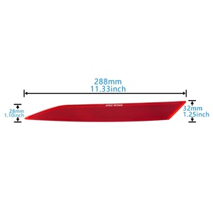 Couverture de réflecteur de pare-chocs arrière avec lentille rouge, sans ampoule, côté gauche/droit, pour Seat Leon 5F1 <span class=keywords><strong>FR</strong></span> 5 portes Hatchback 2017-2020 - Product Image 3