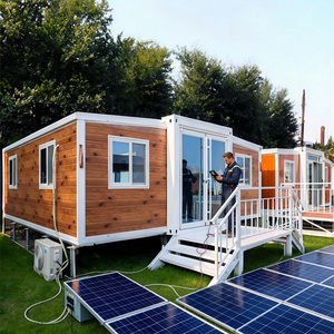 Maison conteneur extensible de 20 pieds, <span class=keywords><strong>2</strong></span> pièces, système solaire hors réseau de 5 kW, unité <span class=keywords><strong>d</strong></span>'habitation annexe (ADU), maison <span class=keywords><strong>d</strong></span>'<span class=keywords><strong>hôtes</strong></span>, maison préfabriquée isolée, CE - Product Image 1