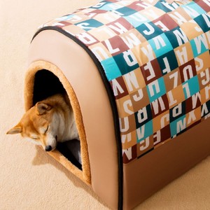 Dog <b>House</b> Semi Circle Warmth Four Seasons Pet <b>Bed</b> For Medium Large Breeds Removable Washable - Product Image 2