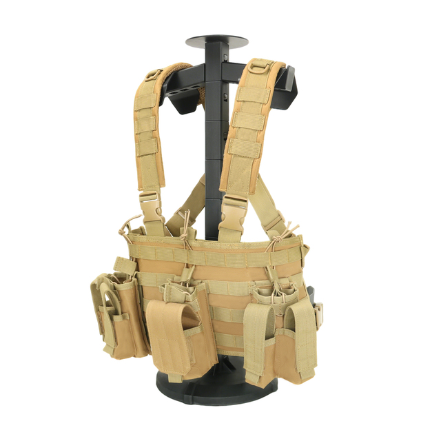 Factory Wholesale Outdoor Tactical Adjustable Chest Rig  Molle Vest Paintball Combat Vest