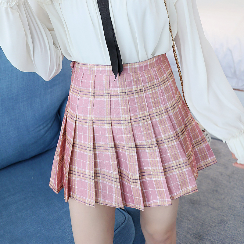 Womens Skirt Plaid Mini Skirt Express Womens Clothing Express Pink