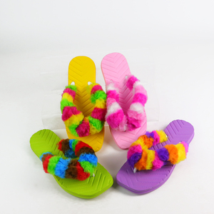 Chanclas de piel rosa, chanclas suaves con punta abierta para Primavera/Verano, impermeables, antideslizantes, ligeras, resistentes, tendencia de moda - Product Image 2