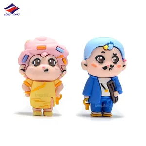 Longzhiyu 15 Years Factory Custom 3D Cartoon Character Figurine Doll PVC Couple Action Figure Crafts and Gifts