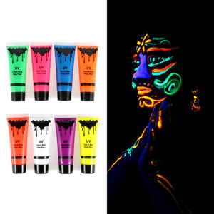Tube de peinture de visage Fluorescent au néon UV à base d'eau non toxique - Product Image 6