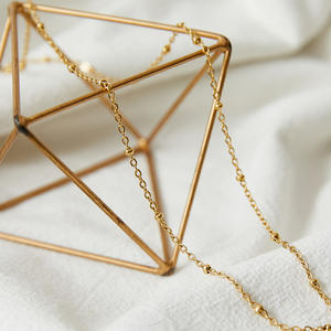 <span class=keywords><strong>Collana</strong></span> a Catena a Forma di O in Bambù con Petali Personalizzati 45 50 <span class=keywords><strong>60</strong></span> <span class=keywords><strong>Cm</strong></span>, Catena a Serpente in Acciaio Inossidabile Placcato Oro - Product Image 4