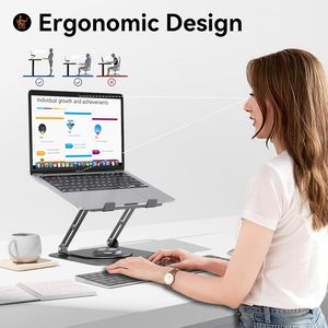Máy tính khác phụ kiện ráp Ergonomic nhôm dọc ertical 360 Xoay Chiều cao có thể điều chỉnh máy tính xách tay đứng - Product Image 6