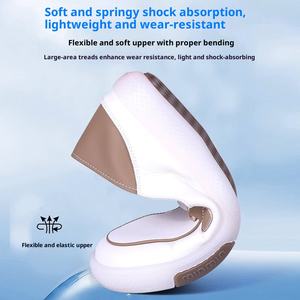 2025 nouveau Style automne sans lacet paresseux mocassins femmes décontracté blanc chaussures gros <span class=keywords><strong>pied</strong></span> <span class=keywords><strong>large</strong></span> plat <span class=keywords><strong>grande</strong></span> <span class=keywords><strong>taille</strong></span> bouche peu profonde - Product Image 4