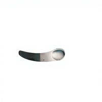 Ensemble de cuillères en acier inoxydable pour résine de Shilajit, forme croissant courbée, double extrémité, outil de dosage ayurvédique, non toxique