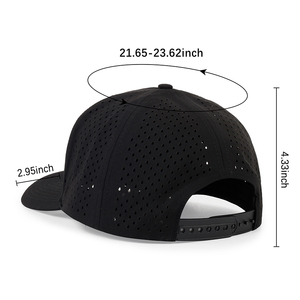 Gorra de Béisbol de 5 Paneles con Logotipo Personalizado, Impermeable, con Orificios Cortados con Láser, de Secado Rápido - Product Image 2