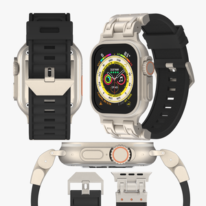 Nouveaux bracelets de montre en silicone imperméables pour <span class=keywords><strong>Apple</strong></span> <span class=keywords><strong>Watch</strong></span> ultra 3, <span class=keywords><strong>bracelet</strong></span> pour femmes et hommes, <span class=keywords><strong>bracelet</strong></span> pour iWatch série 9/<span class=keywords><strong>8</strong></span>/7 - Product Image 5