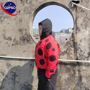 Veste bomber zippée unisexe en polyester imperméable et coupe-vent légère avec impression personnalisée QZFSO - Product Image 6