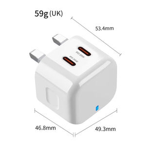 For UK Plug PD 40W Fast Charger Type-C PD 20W Mobile Phone <strong>Adapter</strong> with Retail Box EU Socket Standard Type-C Fast Charging - Product Image 6
