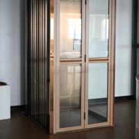 Ascenseur résidentiel de luxe pour villa, installation facile sans machine ni salle technique, 2-4 étages, porte automatique, petit ascenseur domestique au design moderne