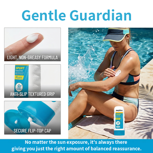 Crème solaire pour tous les sports, sans parfum, sans parabène, résistante à l'eau et à la transpiration, à toucher sec, 200 ml, protection solaire 50+ PA++++, marque privée - Product Image 4