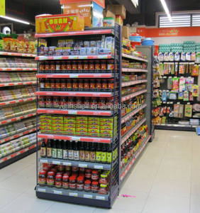 אור החובה התצוגה מתלה alibaba ספק זהב חד צדדי תכונה חנות פלדה טובין תצוגת גונדולה - Product Image 6