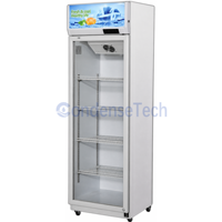 Réfrigérateur commercial vertical à porte vitrée simple, vitrine de présentation pour boissons, refroidisseur de boissons en bouteille
