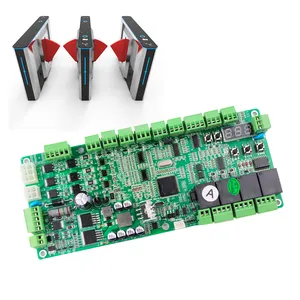 Small Size With RS232 RS485 Communication Turnstile Control Board For Swing Flap Barrier Gate