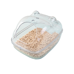 Baignoire pour petits animaux, boîte de bain de <span class=keywords><strong>sable</strong></span> pour hamster, salle de bain pour animaux avec <span class=keywords><strong>sable</strong></span> de bain et accessoires de pelle, souris, hérisson, lemming, gerbilles - Product Image 2