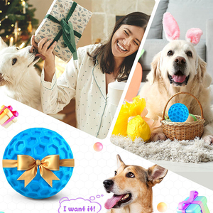 Juguete de Goma Indestructible, Moderno y Realista para Perros, Interactivo, con Forma de Panal, Resistente al Agua, con Sonido, para Limpiar los Dientes - Product Image 4