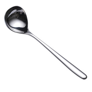 304 Stainless Steel Long Handle Soup <b>Spoon</b> Deepened Thickened <b>Serving</b> <b>Spoon</b> Household Large Head <b>Spoon</b> Durable - Product Image 5