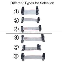 Cable Plano Gris con Conector IDC de 1.27mm y 2.54mm, de Fábrica OEM, de 6, 8, 10, 12, 14, 16, 18, 20, 24, 26, 30, 32, 34, 40, 50, 60 y 64 Pines