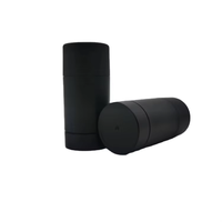 Échantillon gratuit 75ml Conteneur de bâton de déodorant noir mat Tube de crème solaire 50g 30g 15g Tube de bâton de fard à joues pour masques faciaux