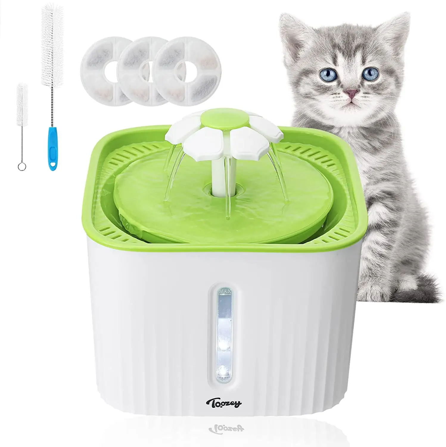 Автоматический фонтан для кошек и собак, 3 фильтра, дозатор воды для домашних животных