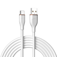 Cable de carga de datos de silicona de 1M y 2M, cable de datos de carga súper rápida de 2M a C, adecuado para carga de ordenador de teléfono inteligente