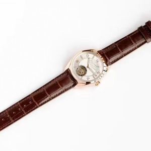Montre classique de luxe haut de gamme pour homme, mécanique, bracelet en cuir de crocodile véritable, alliage, verre saphir, design vintage simple - Product Image 3