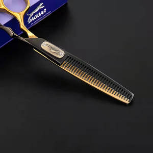 Peluquería de salón, tijera de adelgazamiento, tijeras de pelo profesionales, tijeras de corte de pelo de peluquero doradas de 6 pulgadas - Product Image 6