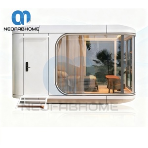 บ้านสำเร็จรูปแบบพกพา โมดูลาร์ คอนเทนเนอร์เหล็ก บ้านแคปซูลทันสมัย บ้านหลังเล็ก วิลล่า โรงแรม อาคารสำนักงาน ห้องน้ำ ห้องนอน - Product Image 2