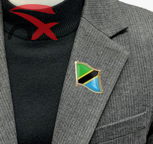 Conception de LOGO personnalisé métal émail <span class=keywords><strong>Tanzanie</strong></span> pays drapeau épingles épinglette pour vêtements sac à dos décoration - Product Image 5