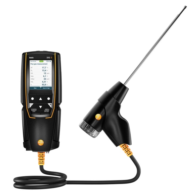 Newest Version Testo 310 II Portable Digital Flue Gas Analyzer, O2, CO, CO2 Flue Gas Analyzer Testo 310ii