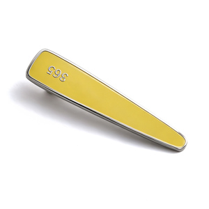 Women Chinese Style Enamel Cloud Shape Hair Clip Barrette Wholesale, Custom Pattern <b>Gold</b> Plated Hair Barrette - Product Image 6