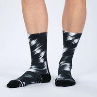Haute qualité hommes athlétique Performance équipage conception sur mesure impression Logo chaussette de sport cyclisme course chaussettes de Compression