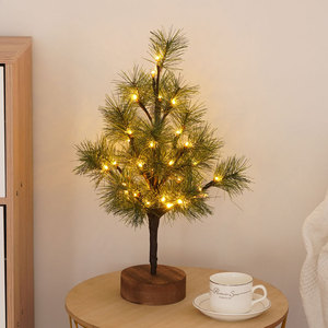 <b>LED</b> Pine <b>Tree</b> Lights With Warm White <b>LEDs</b> For Holiday Decorations 30cm Height Indoor Christmas Party Decoration - Product Image 1