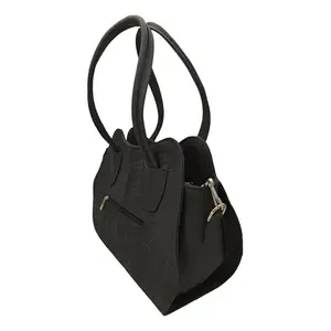 Sac à bandoulière Fana Cleopatra en cuir de vachette noir, imprimé croisé, à rabat, sac à main décontracté, grande capacité, une seule sangle - Product Image 1