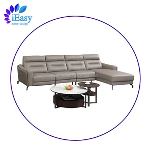 iEasy furniture one stop solution custom most popular VIP home cinema theater L shape pure leather corner electric recliner sofa