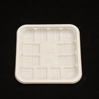 Vaisselle jetable écologique de 150 mm à base de biomatériaux, assiette en amidon de maïs, compostable à base de canne à sucre, impression de logo personnalisée, fêtes, plats à emporter