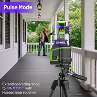Niveau laser portable Huepar D011CP violet, 5 lignes, mini, vertical 360 degrés, horizontal, avec mode stroboscopique, réglage de la luminosité