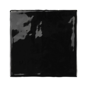 Piastrella Creta 13x13 Cm Nera Lucida con Bordi Irregolari Spessore 9 Mm - Product Image 5