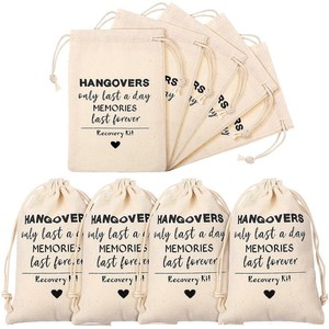 Sacs à cordon pliables en toile de coton beige au design personnalisé avec motif lettres et logo sérigraphié de taille moyenne - Product Image 2