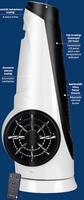 Ventilateur vertical réglable à oscillation automatique 90W Ventilateur tour 3 vitesses 31 pouces avec télécommande à écran tactile LED 8 heures de temps