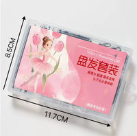 Kit d'accessoires pour cheveux de danseuse de ballet, comprenant filets à cheveux, épingles à cheveux en U, épingles à chignon, pinces à cheveux et élastiques, pour coiffure chignon de ballet pour filles